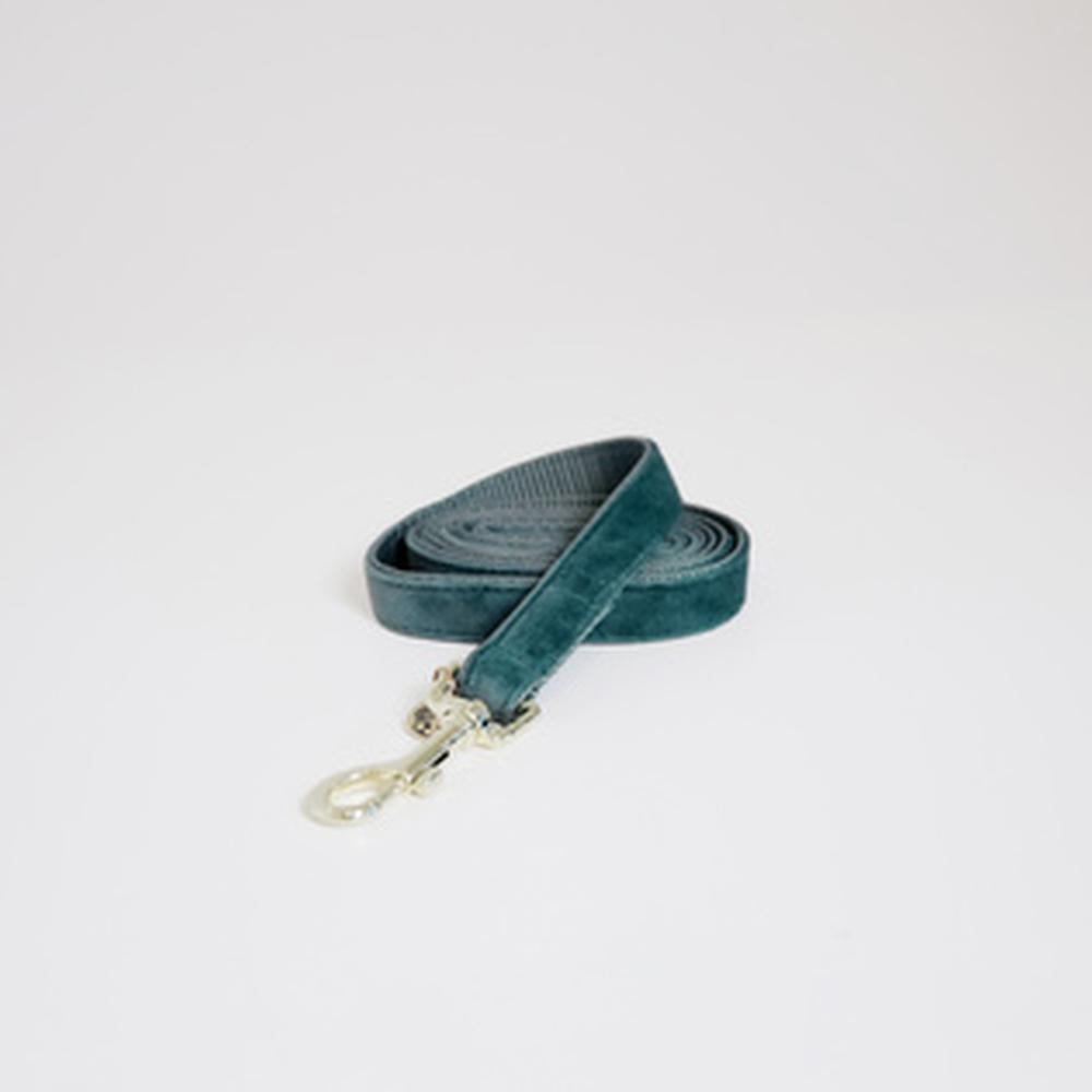 KENTUCKY® DOGWEAR Hundeleine Samt 120 cm, smaragdgrün