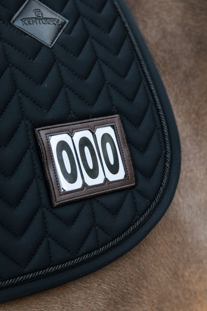 KENTUCKY® HORSEWEAR Schabracke Fishbone Competition Springen, schwarz