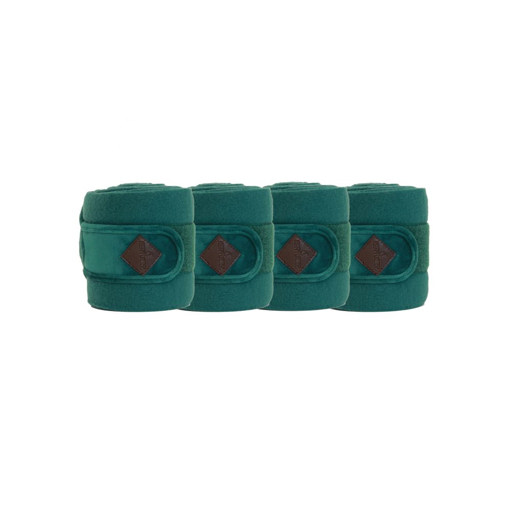 KENTUCKY® HORSEWEAR Fleecebandagen Velvet, 4er-Set, dunkelgrün