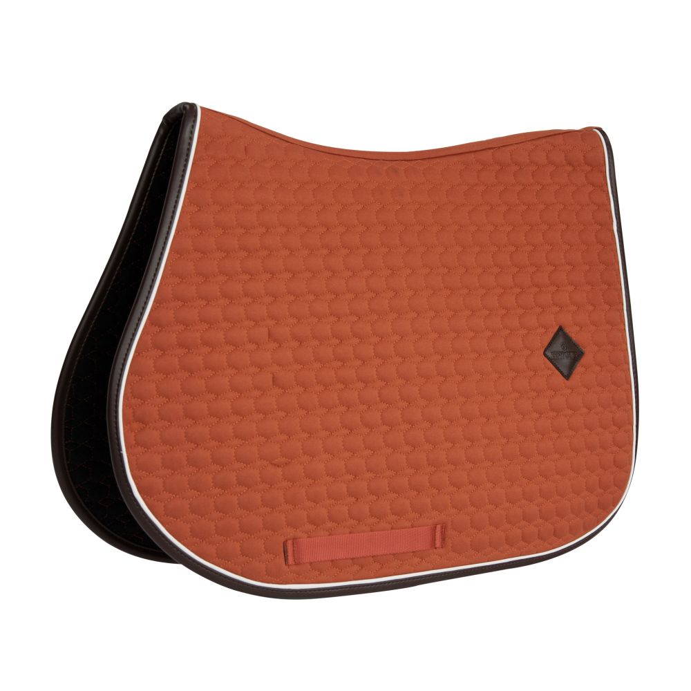 KENTUCKY® HORSEWEAR Schabracke Classic Leder Springen, orange