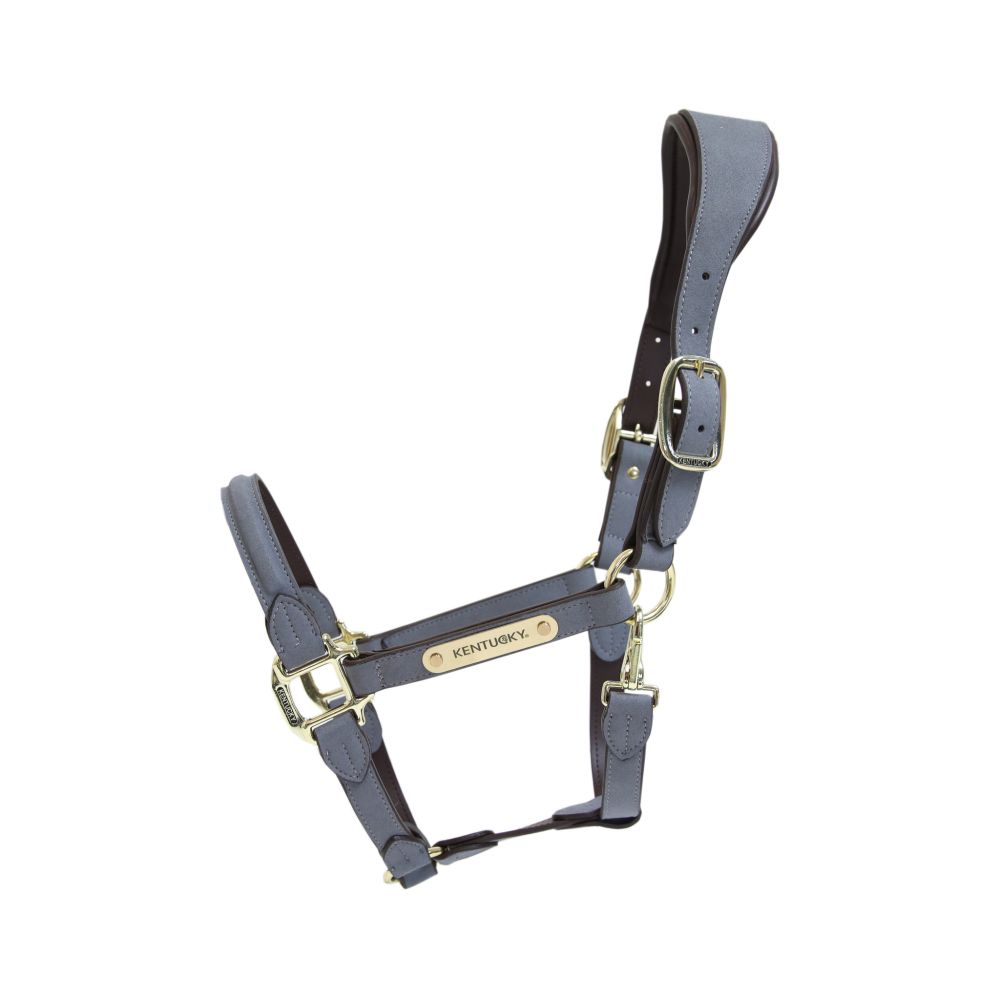 KENTUCKY® HORSEWEAR Anatomic Wildlederhalfter, grau