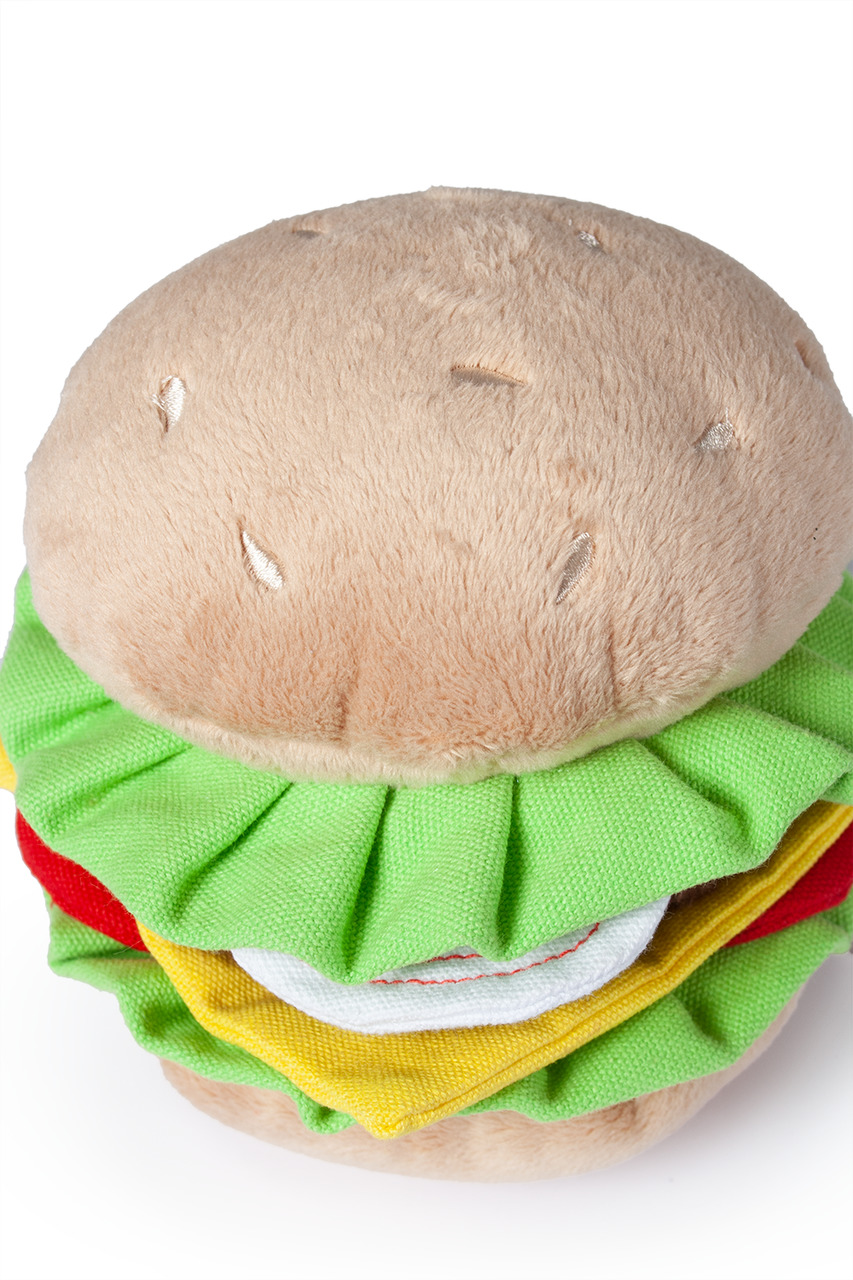 Hundespielzeug Plüsch Burger