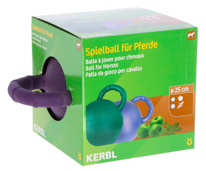 KERBL Pferdespielball lila mit Minzgeschmack