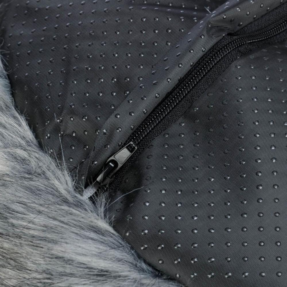 TRIXIE Hundebett Yelina, rund, schwarz-grau