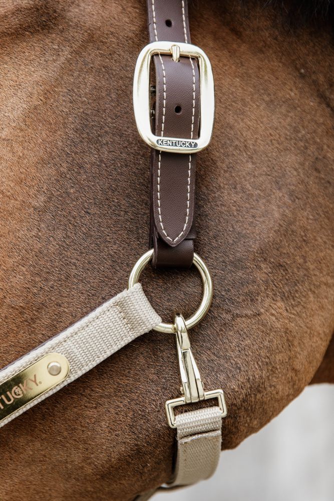KENTUCKY® HORSEWEAR Anatomic Nylon Halfter, beige