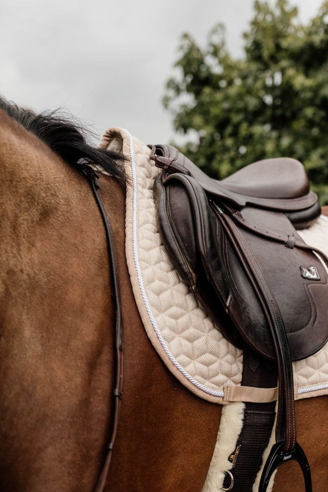 KENTUCKY® HORSEWEAR Schabracke Wolle Springen, beige