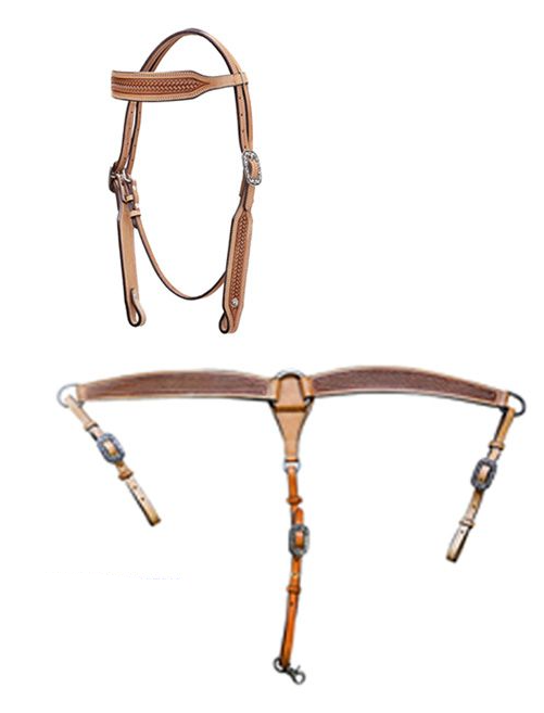 WESTERN IMPORTS® SET HEADSTALL + BREASTCOLLAR