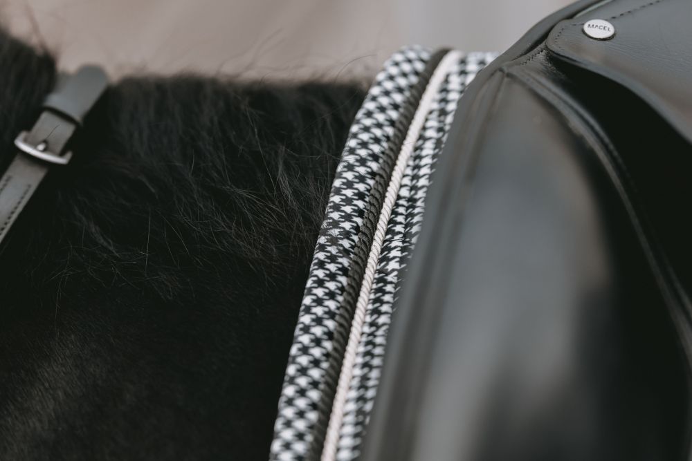 KENTUCKY® HORSEWEAR Schabracke Pied-de-Poule Dressur, schwarz
