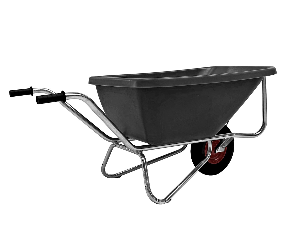 GROWI® Compactkarre Big Ben 1-rädrig 180 l in schwarz