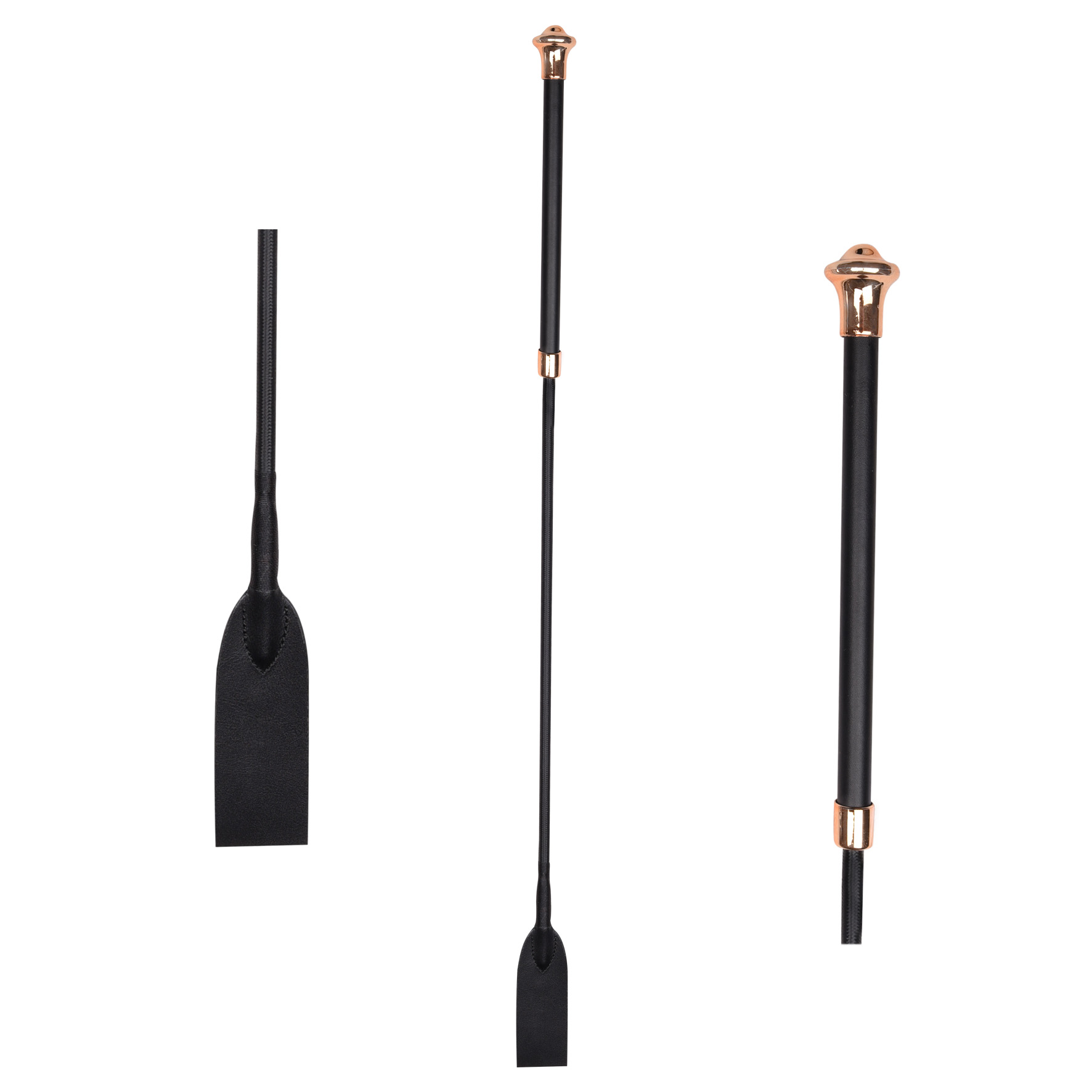 WALDHAUSEN Springgerte Noblesse, schwarz/roségold