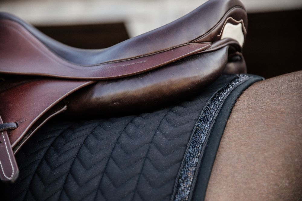 KENTUCKY® HORSEWEAR Schabracke Glitter Stone Springen, schwarz