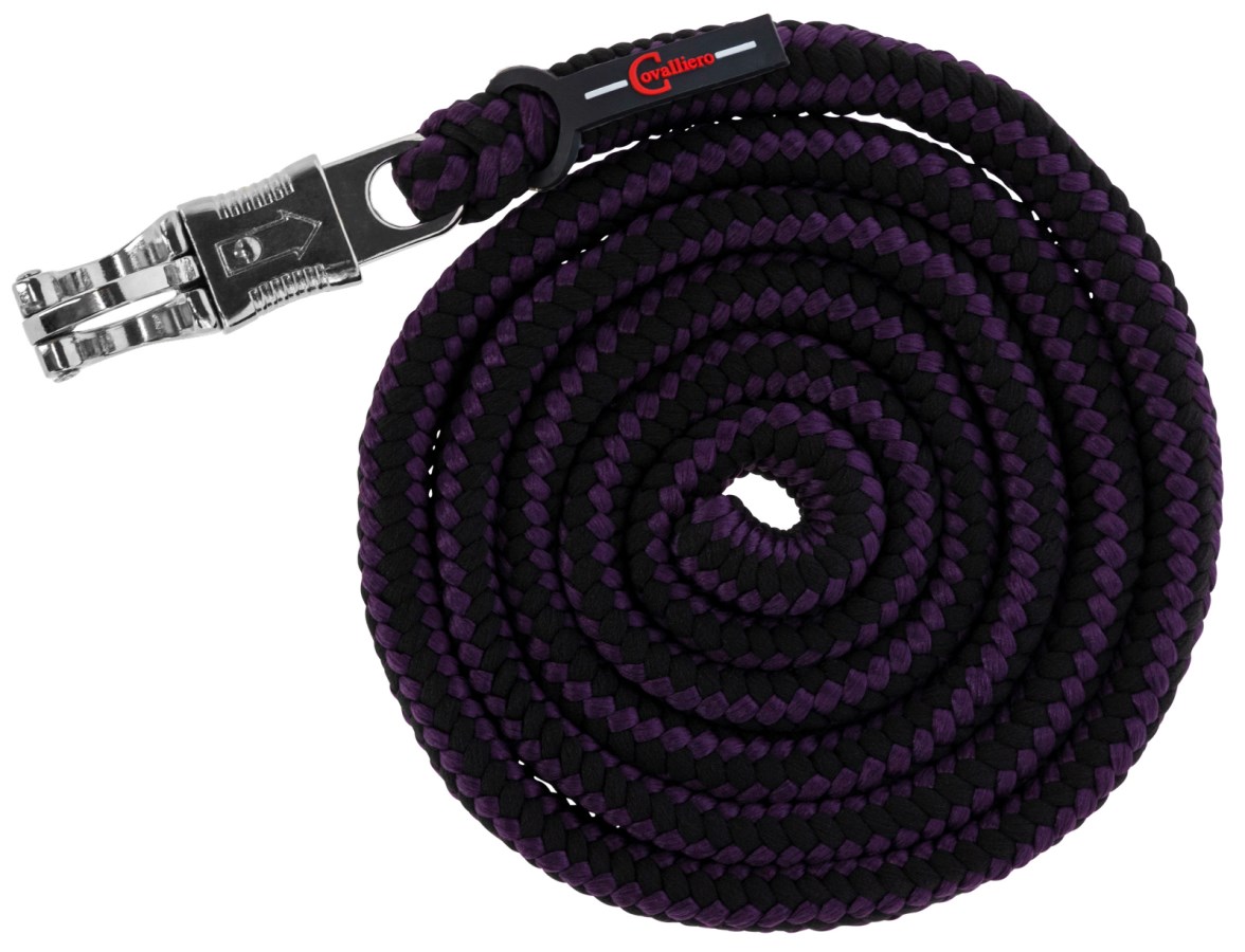 KERBL Führstrick Hippo, Panikhaken, aubergine/anthrazit 