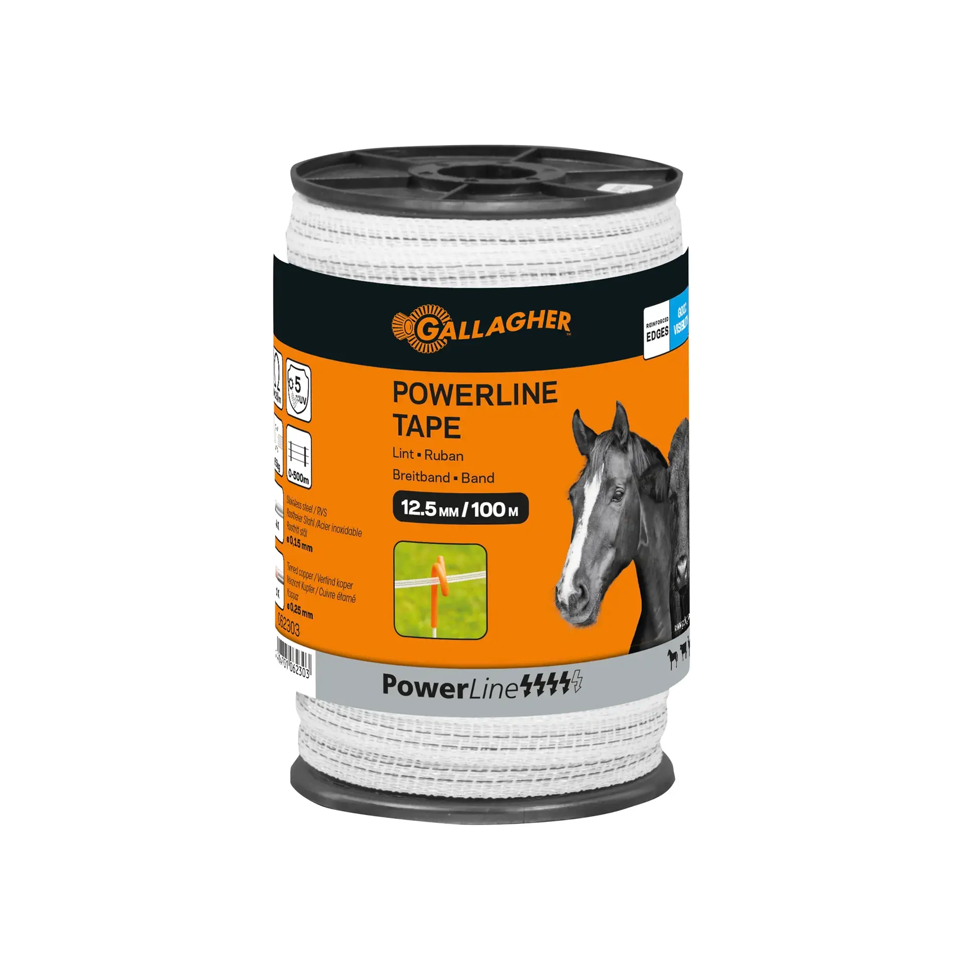 GALLAGHER PowerLine-Breitband 12,5 mm, weiß