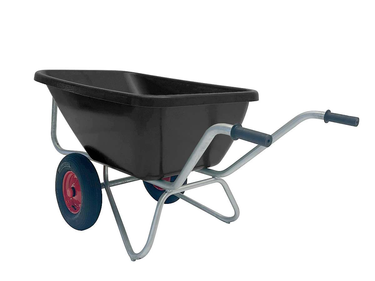 GROWI® Compactkarre Big Ben 2-rädrig 180 l in schwarz