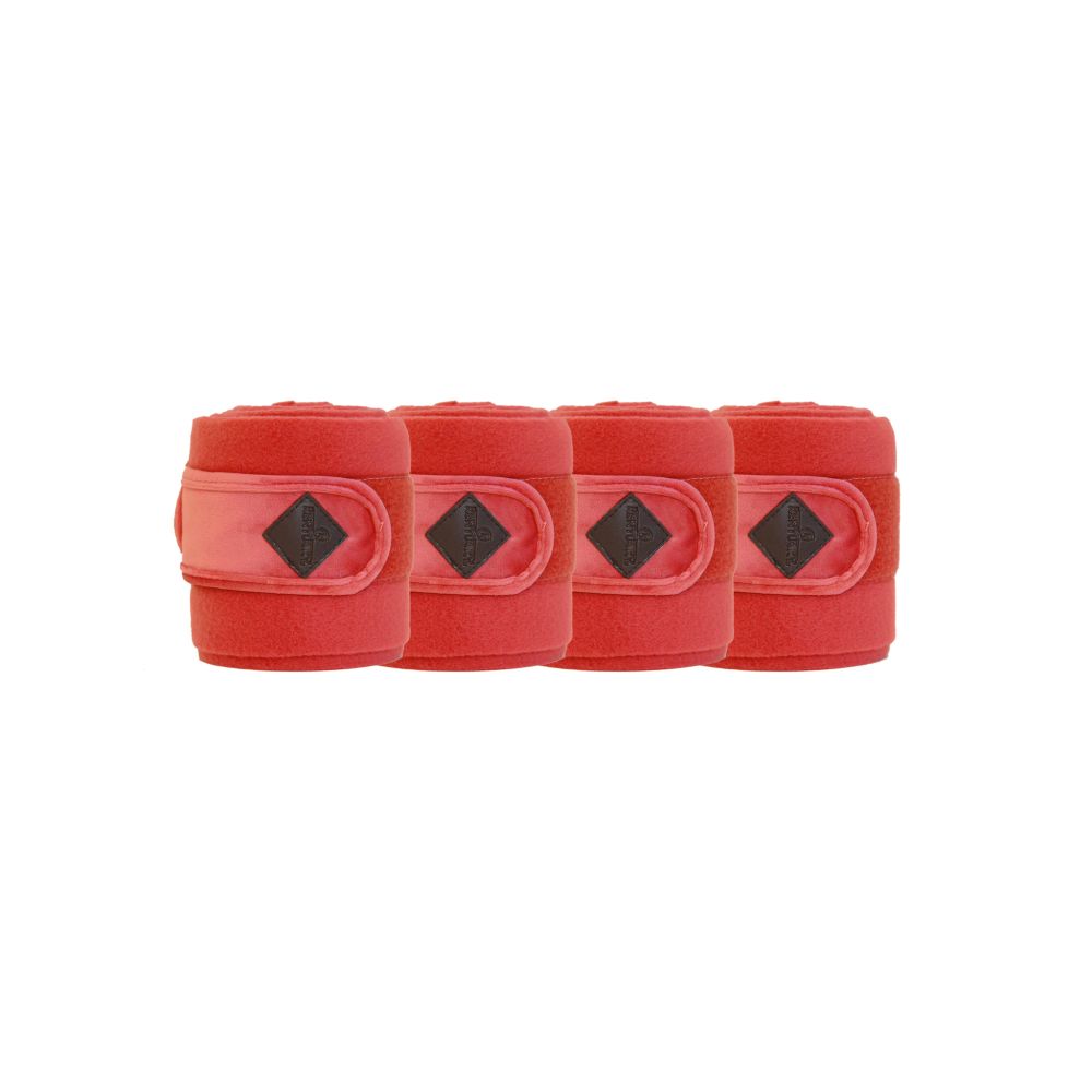 KENTUCKY® HORSEWEAR Fleecebandagen Velvet, 4er-Set, rot