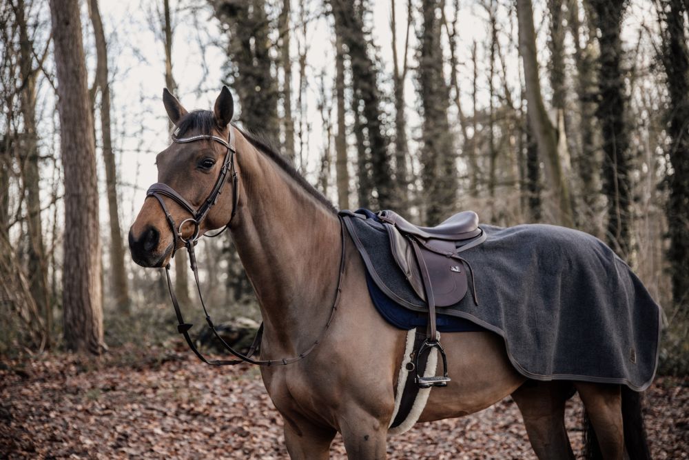 KENTUCKY® HORSEWEAR Ausreitdecke Heavy Fleece, dunkelgrau