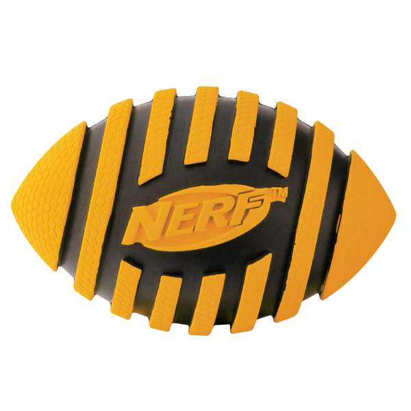 NERF DOG Spiral Squeak Football 