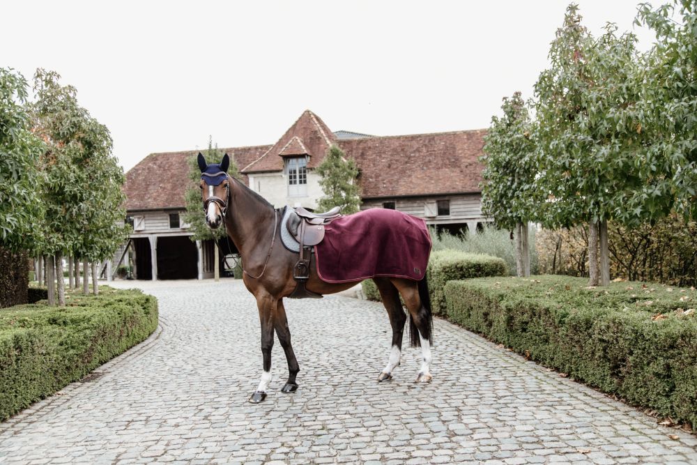 KENTUCKY® HORSEWEAR Ausreitdecke Quadrat Heavy Fleece, bordeaux