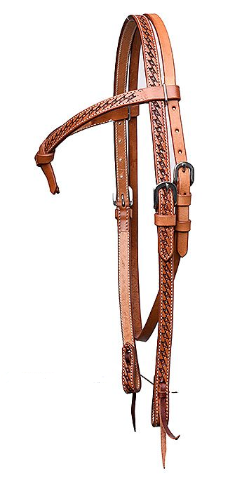 WESTERN IMPORTS® HEADSTALL W./ CHECKER TOOLING