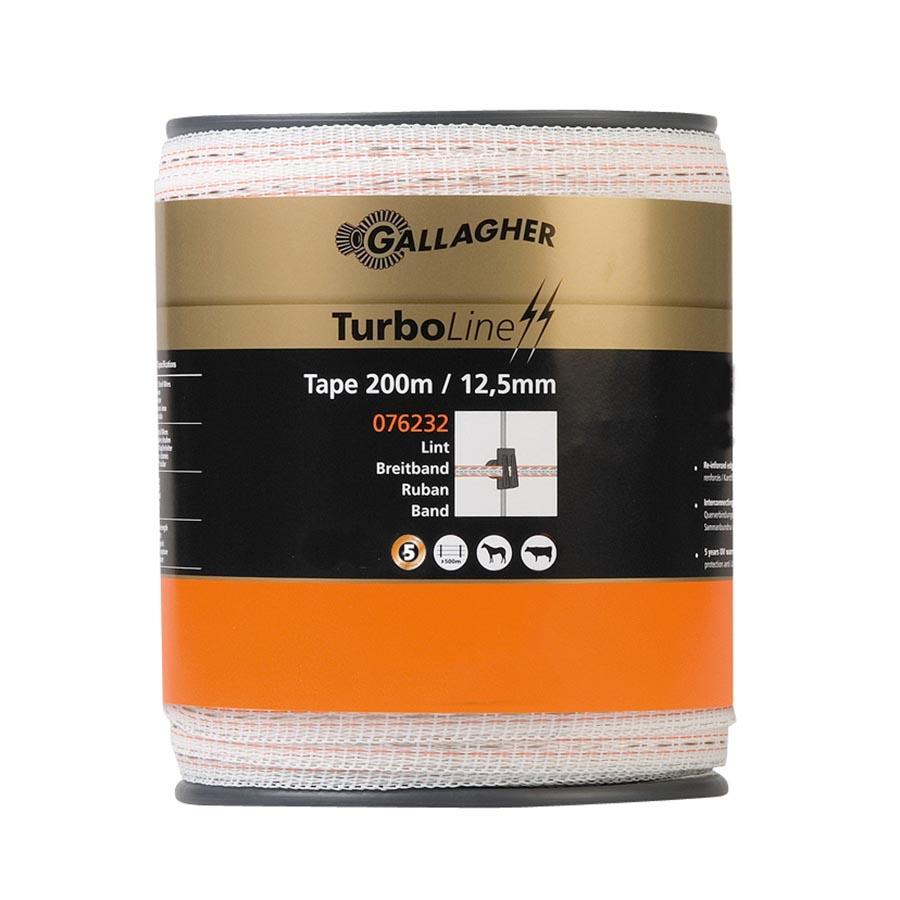 Gallagher TurboLine-Breitband 12,5 mm (weiß, 200 Meter)
