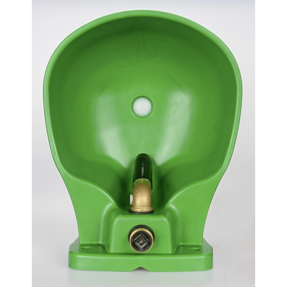 Heizbares Kunststoff-Tränkebecken mit Rohrventil HP20 Heizbares Kunststoff-Tränkebecken mit Rohrventil HP20