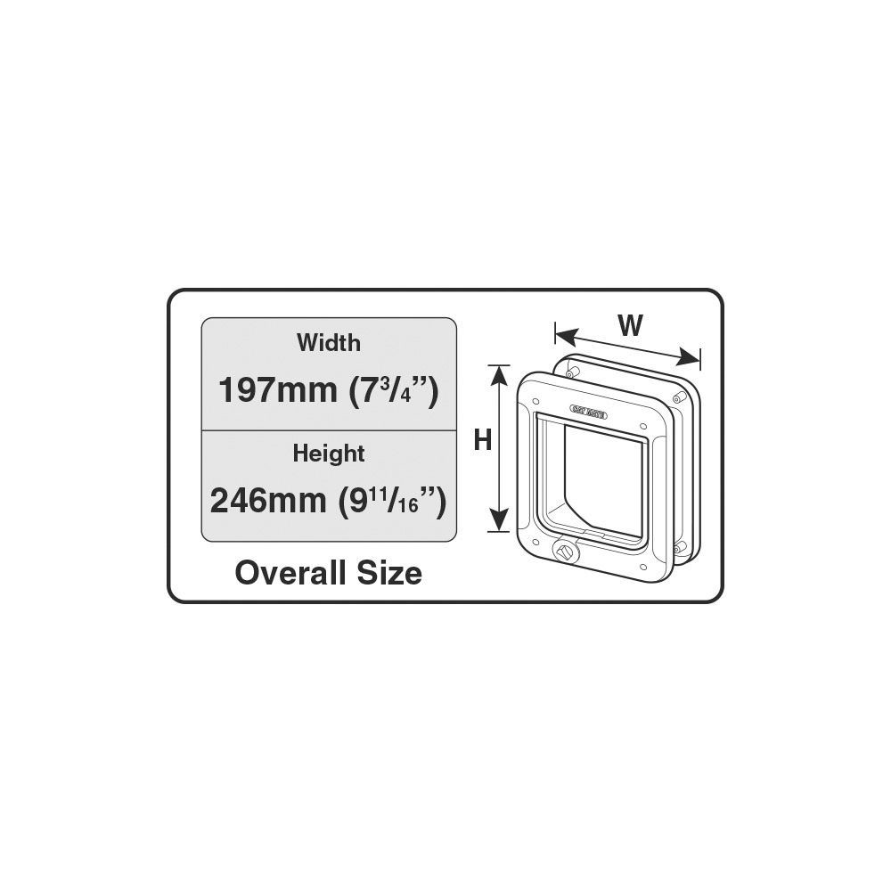 KERBL Cat Mate® 4-Wege Katzentüre