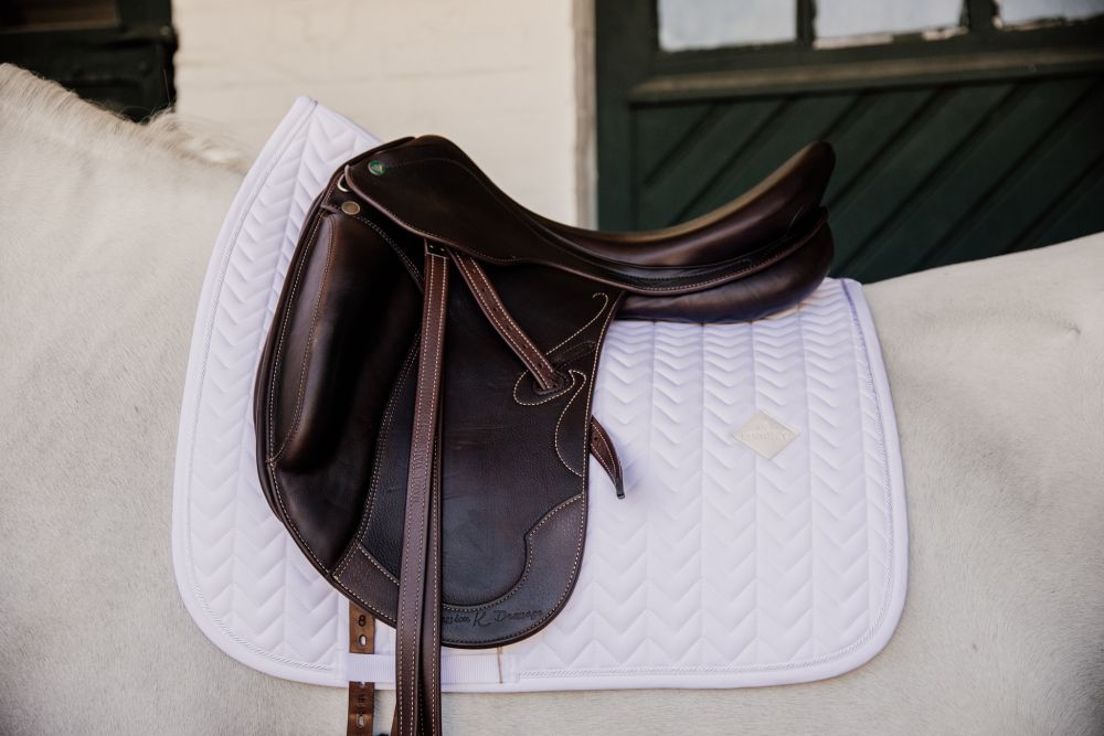 KENTUCKY® HORSEWEAR Schabracke Fishbone Dressur, weiß