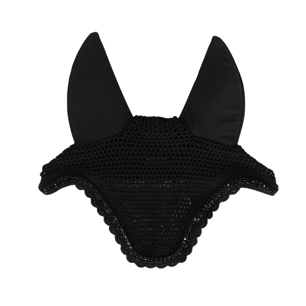 KENTUCKY® HORSEWEAR Fliegenhaube Wellington Stone & Pearl, schwarz