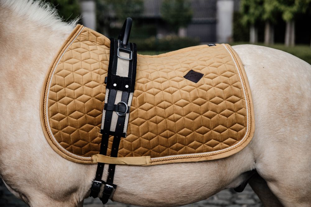 KENTUCKY® HORSEWEAR Pony-Schabracke Velvet Springen, senfgelb