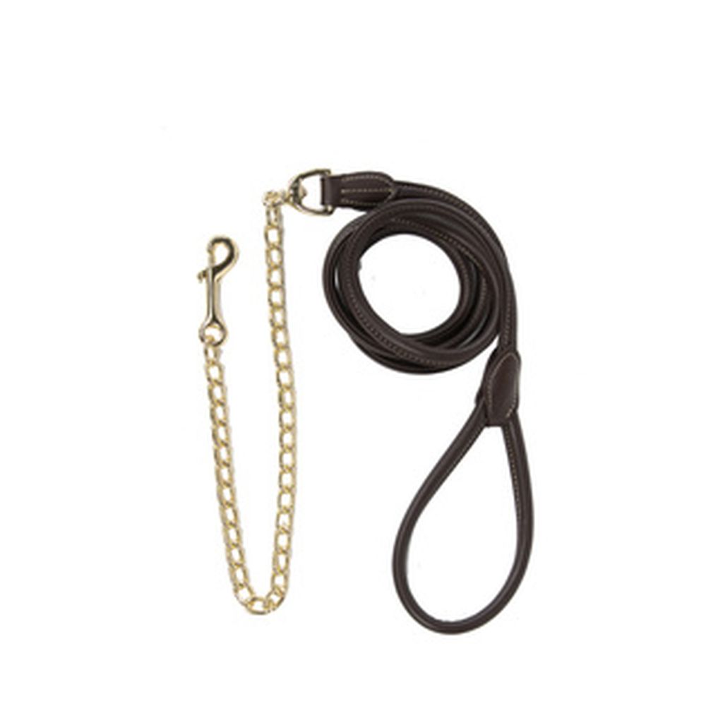 KENTUCKY® HORSEWEAR Lederkettenleine, braun