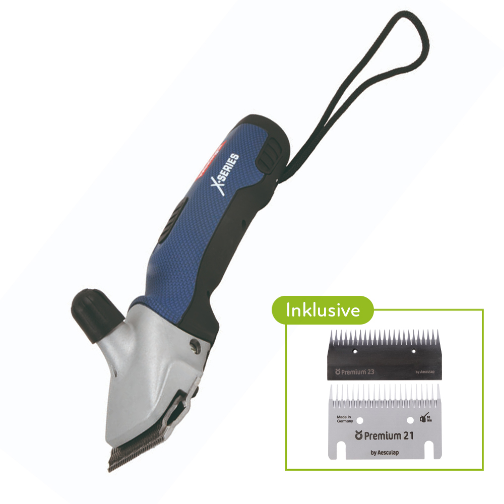 HEINIGER XPLORER Akku-Schermaschine mit Messer-Set 21/23 