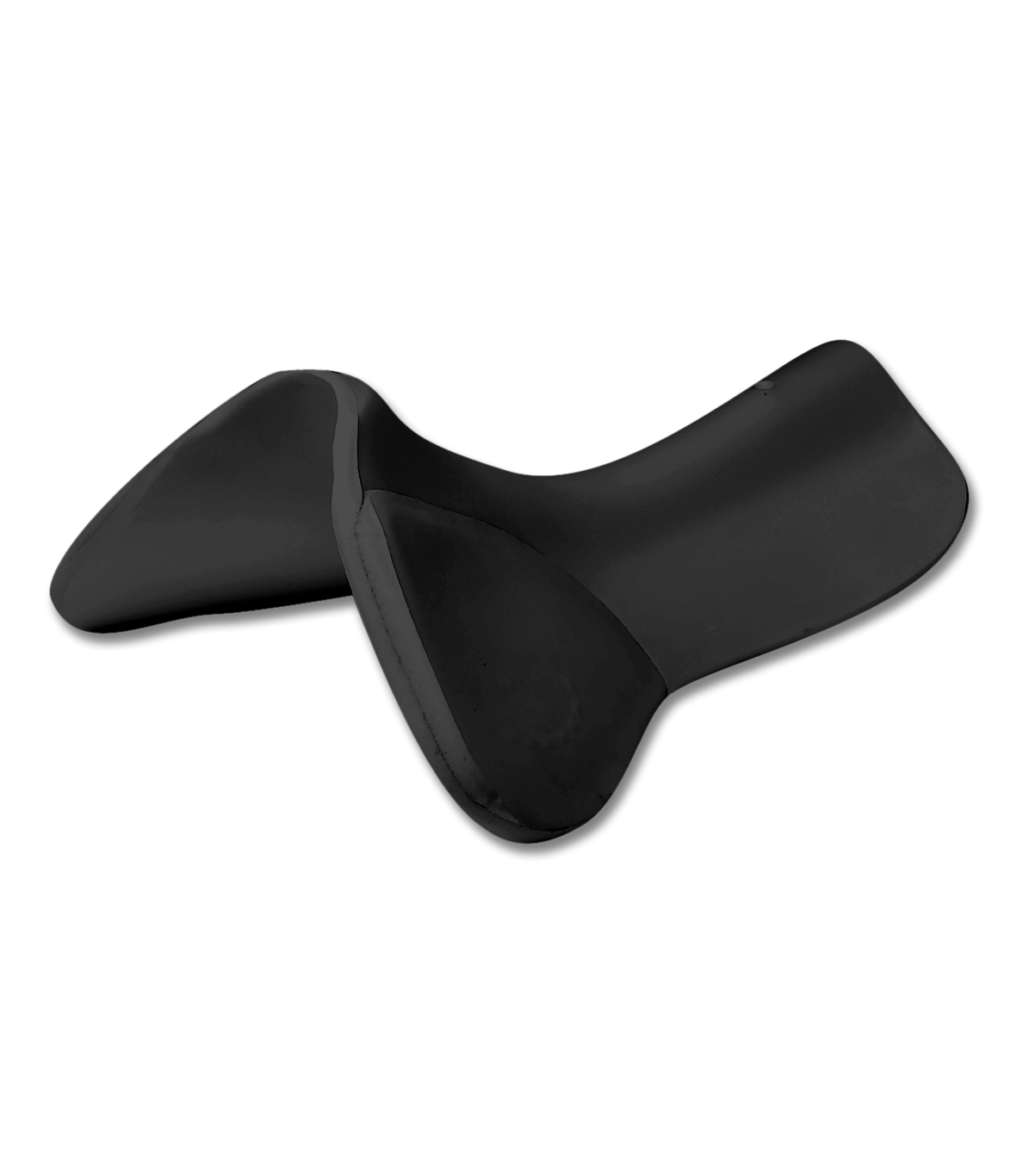 WINTEC Comfort Pad plus Fronteinlage in Schwarz, anatomisch geformt zur Anhebung des Sattels im vorderen Bereich.