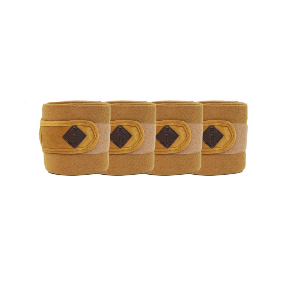 KENTUCKY® HORSEWEAR Fleecebandagen Velvet, 4er-Set, senfgelb