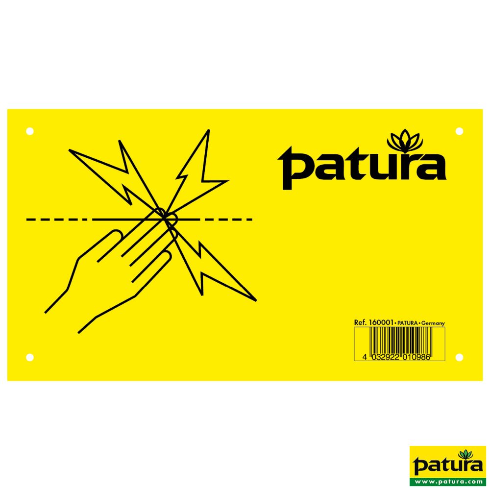 PATURA Warnschild- Elektrozaun