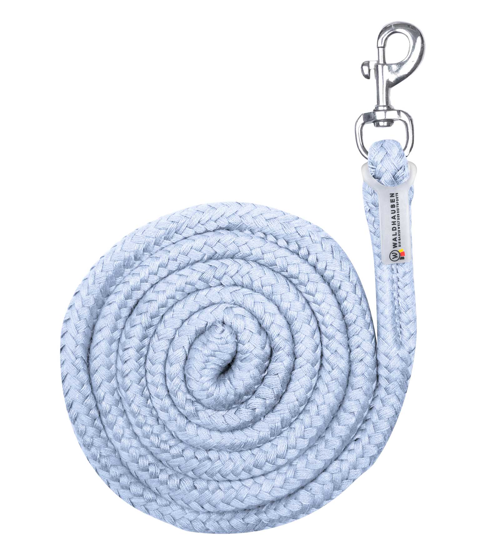 WALDHAUSEN Anbindestrick Economic - Karabinerhaken, pastellblau
