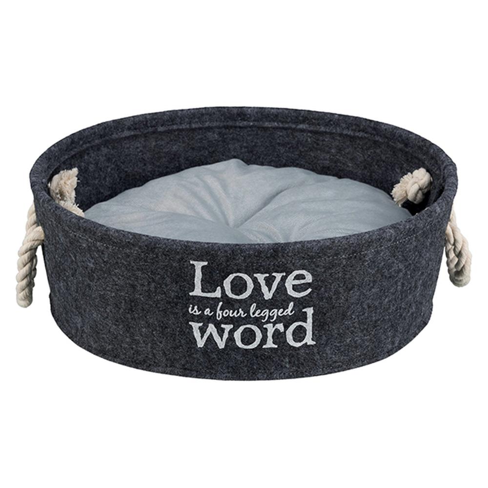 TRIXIE Kuschelbett Lian, rund, grau