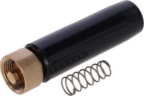 Kerbl Ersatzventilset für Tränkebecken K75, bestehend aus schwarzem Ventil mit Messinganschluss und Feder