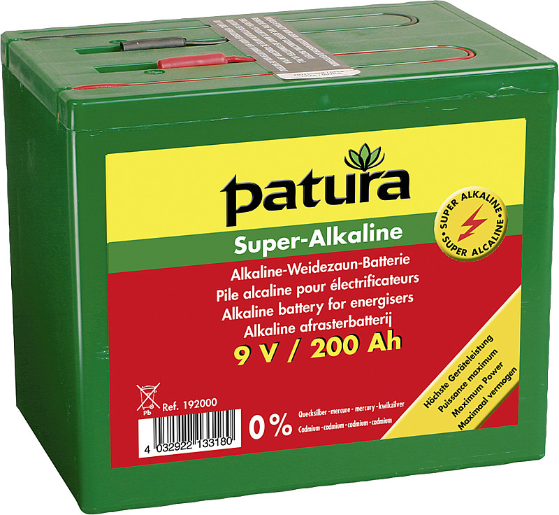 PATURA Super-Alkaline Weidezaun-Batterie 9 V