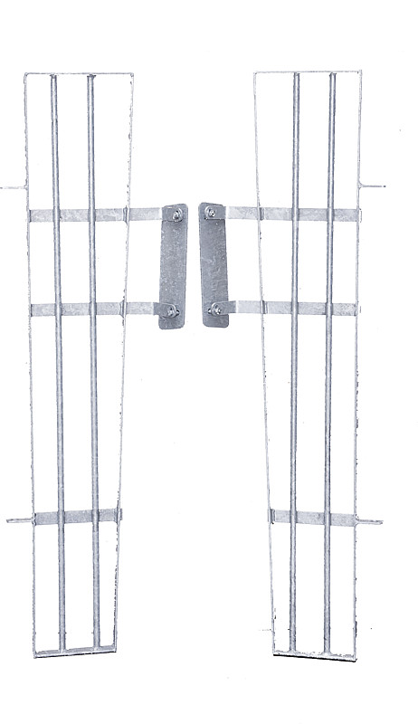 Anschluss für Kälberhütte XL an Panels1 Satz = 2 Gitter