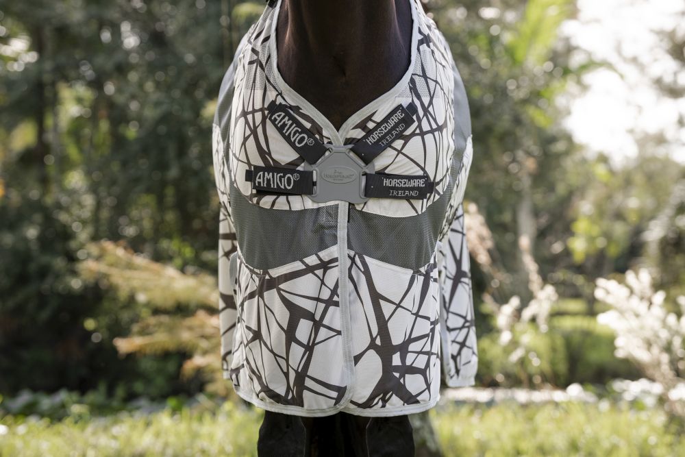 HORSEWARE® Fliegendecke Amigo ® CamoFly Plus, CamoFly Print/grey