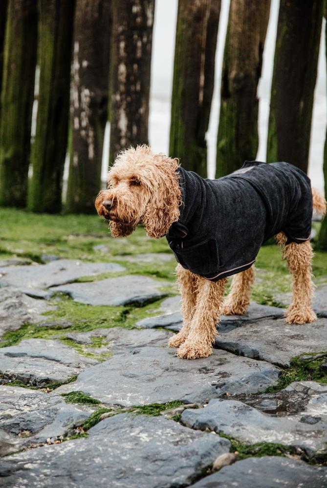 KENTUCKY® DOGWEAR Hundebademantel, schwarz