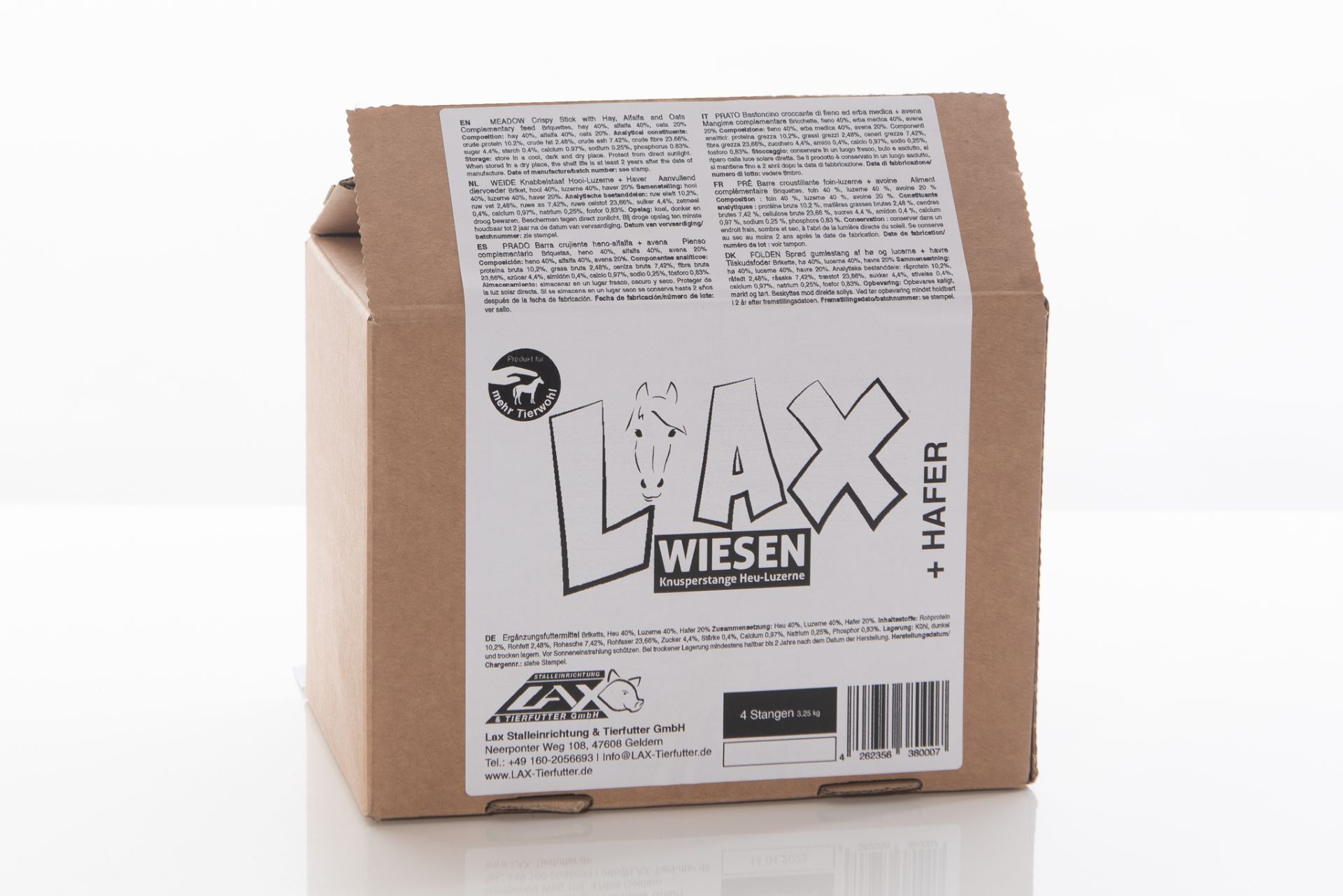LAX Wiesen Knusperstange Heu + Luzerne + Hafer