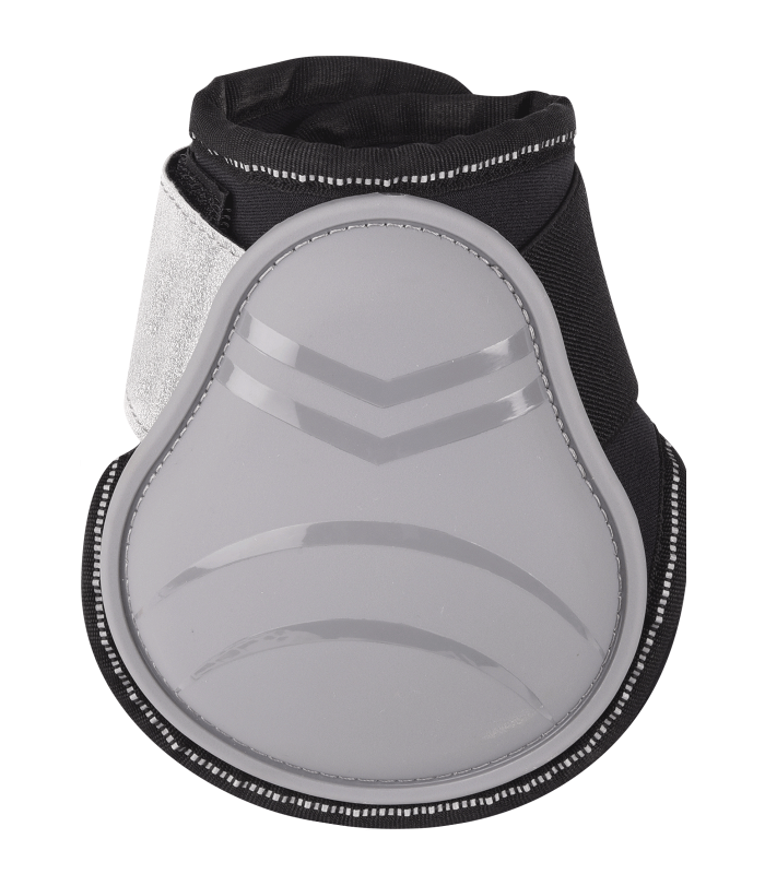 WALDHAUSEN REFLEX Streichkappe, silbergrau  WALDHAUSEN REFLEX Streichkappe in Silbergrau mit anatomischer Hartschale und reflektierendem Klettverschluss.