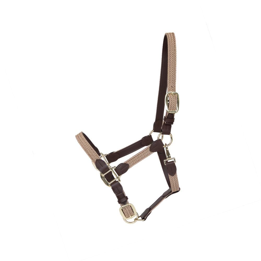 KENTUCKY® HORSEWEAR geflochtenes Nylon Halfter, beige