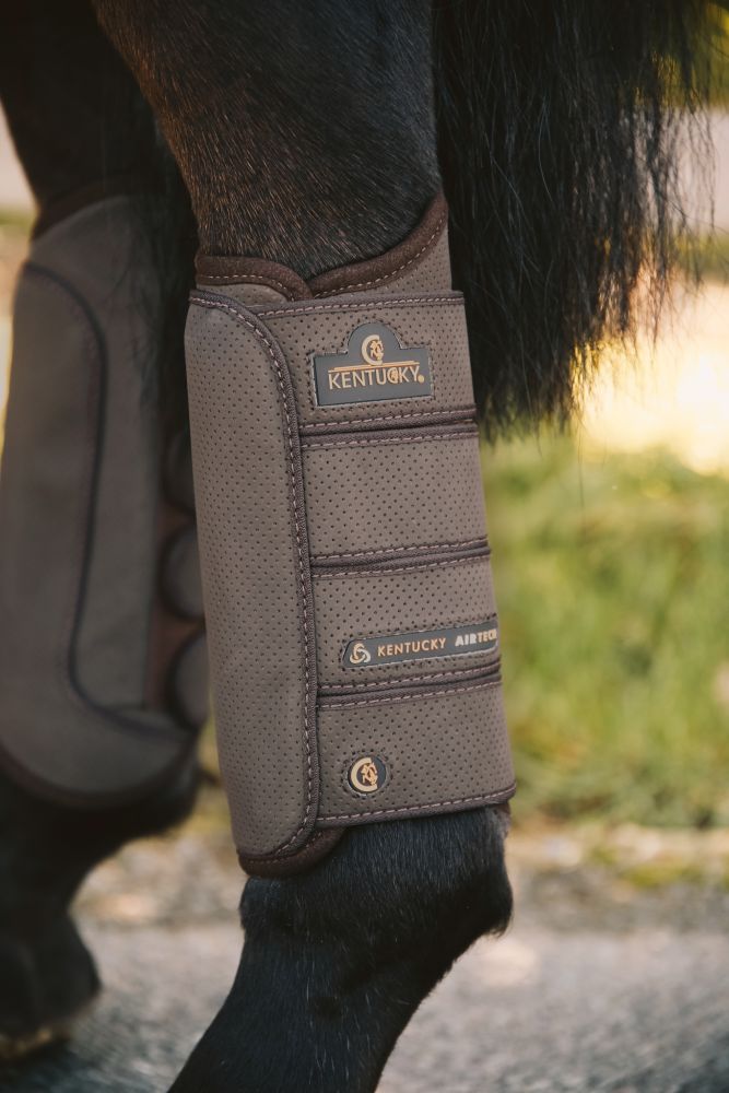 KENTUCKY® HORSEWEAR Geländegamaschen Air Tech hinten, braun