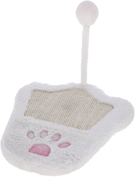 KERBL Kratzbrett Paw, 36 x 31cm, weiß/pink