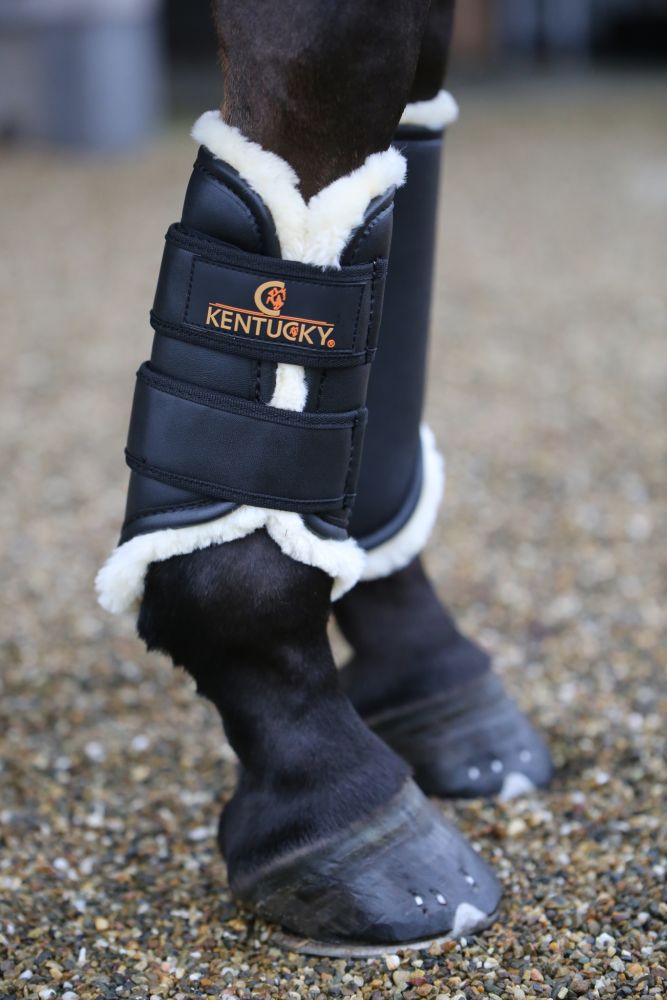 KENTUCKY® HORSEWEAR Arbeitsgamasche Kunstleder vorne, schwarz