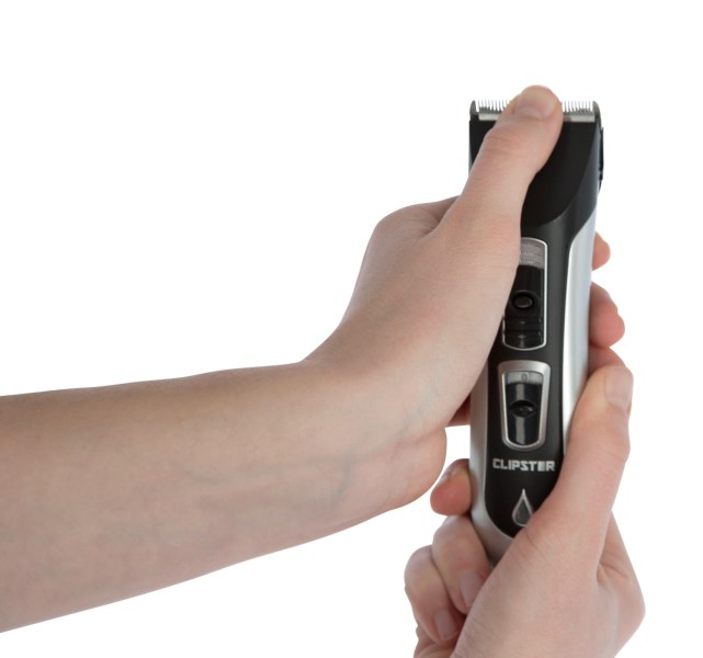 CLIPSTER Akkuschermaschine DropiX mit Scherkopf