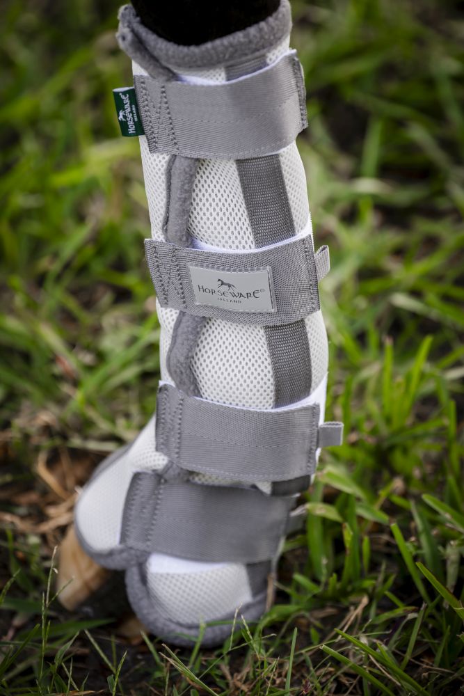HORSEWARE® Fly Boots, silver/titanium