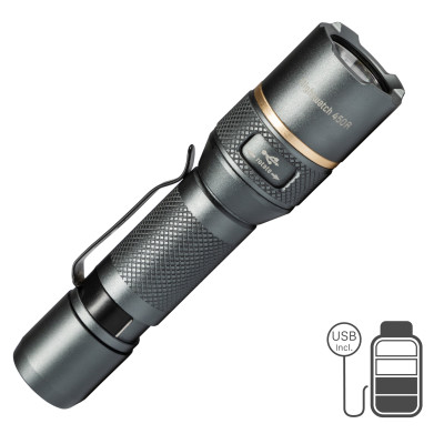 SHADA Taschenlampe - 450 lm 5.000 K Lithium-Ionen 2,96 Wh